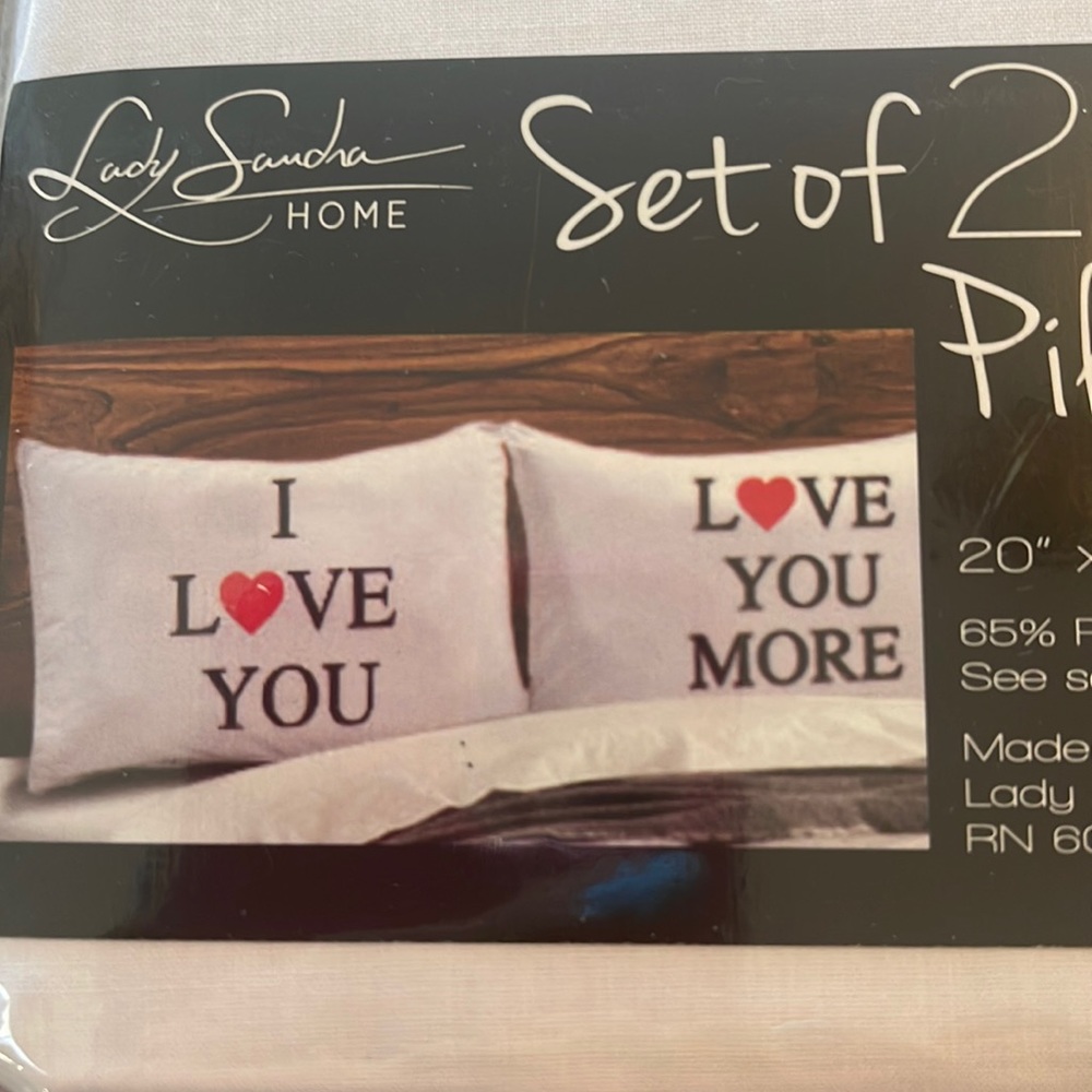 Love you pillowcase set